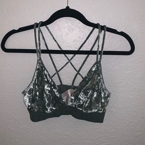 Victorias Secret Pink Velvet Bralette